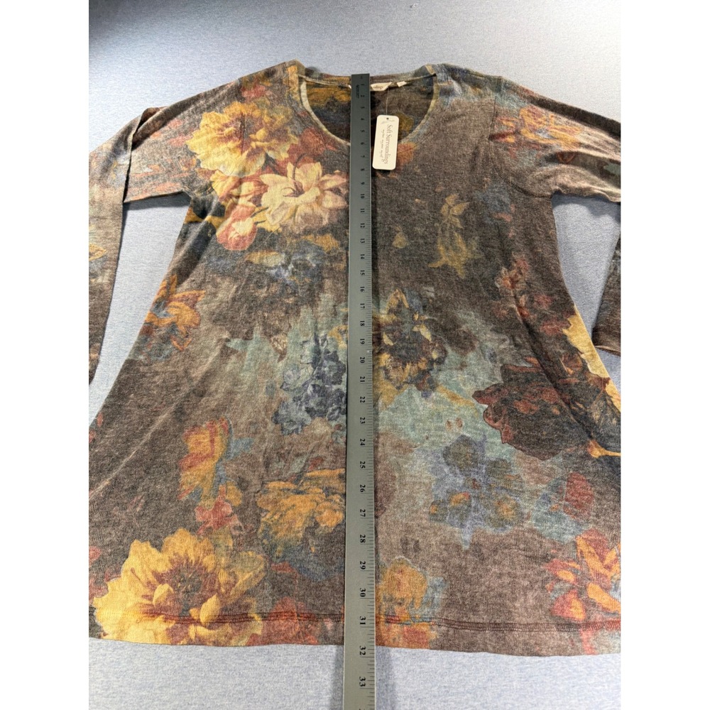 Soft Surroundings Artesia Tunic XL Heavenly Soft Floral Scoop Neck 2AV3280901 - Picture 5 of 7